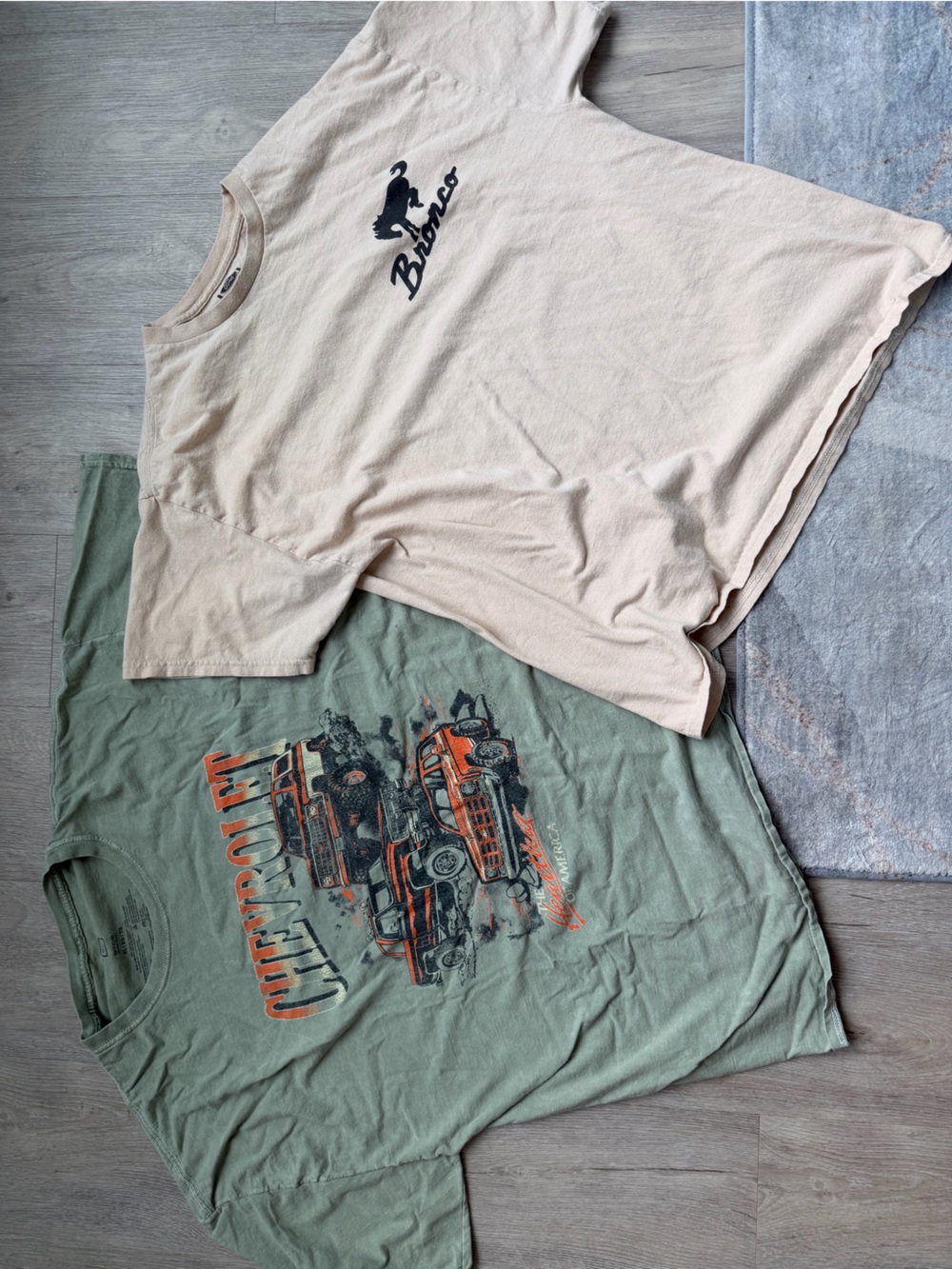 TWO (2) Ford & Chevy Graphic Tees